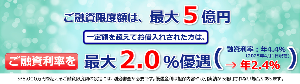 【コムストックローン】優遇金利の適用等についてのご案内
